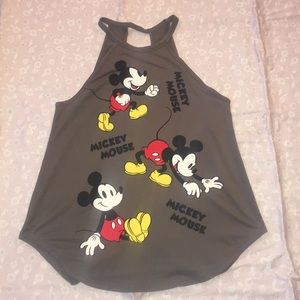 Grey Mickey Mouse Disney tank top sz M